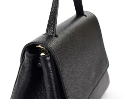 Borsa a mano e tracolla in pelle 20017 Nero