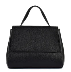 Borsa a mano e tracolla in pelle 20017 Nero