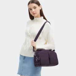 Borsa a mano e tracolla Kipling Cool Defea Ultimate Plum