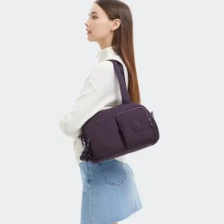 Borsa a mano e tracolla Kipling Cool Defea Ultimate Plum