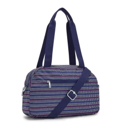 Borsa a mano e tracolla Kipling Cool Defea Blue Geo Print