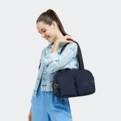 Borsa a mano e tracolla Kipling Cool Defea Blue Bleu