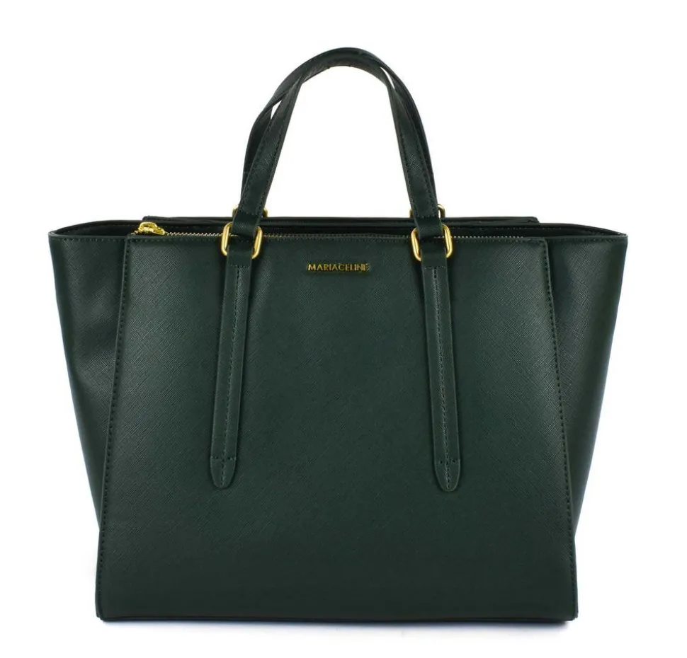 Borsa a mano e tracolla Maria Celine Isabel 02 Verde