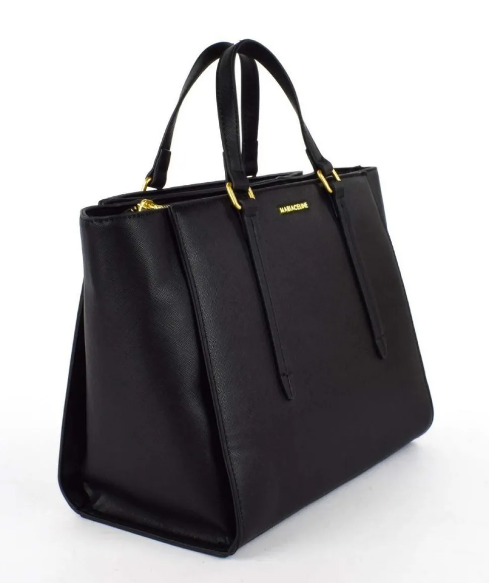 Borsa a mano e tracolla Maria Celine Isabel 02 Nera