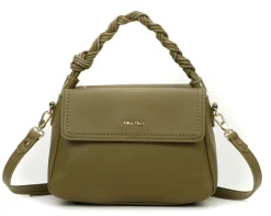 Borsa a mano e tracolla Mimì-Muà Verde Oliva