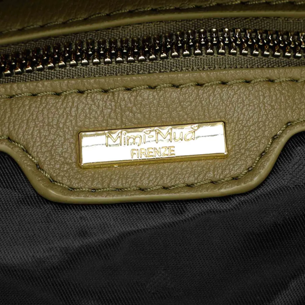 Borsa a mano e tracolla Mimì-Muà Verde Oliva