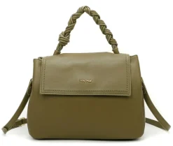 Borsa a mano e tracolla Mimì-Muà Verde Oliva