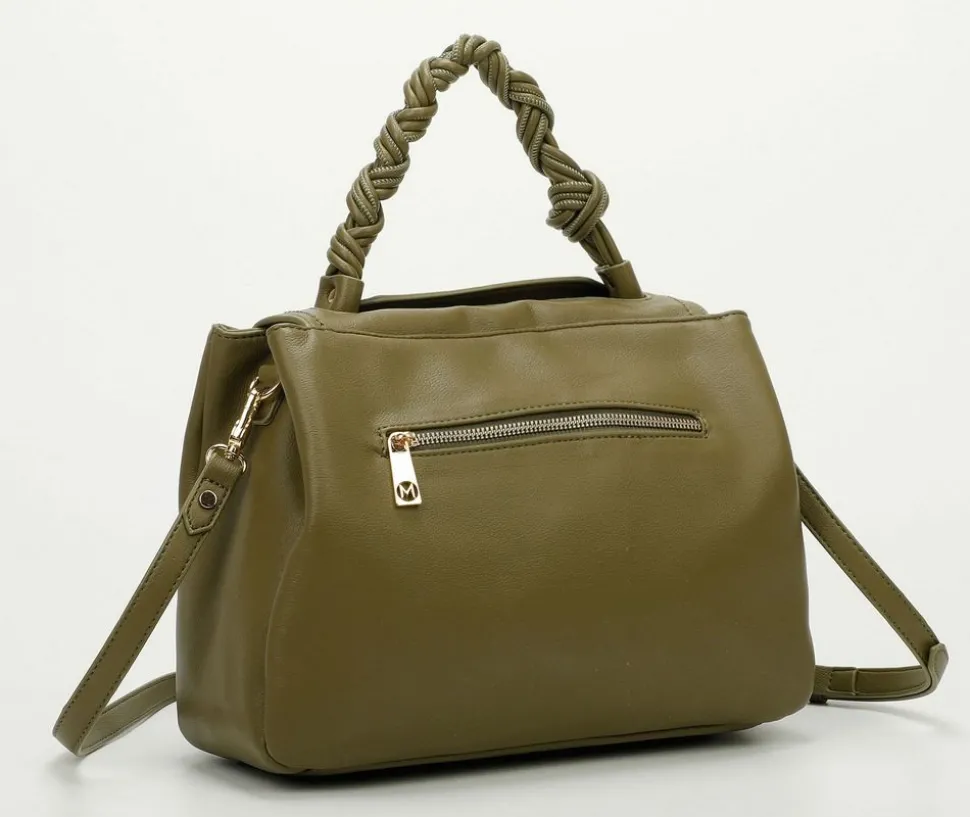 Borsa a mano e tracolla Mimì-Muà Verde Oliva