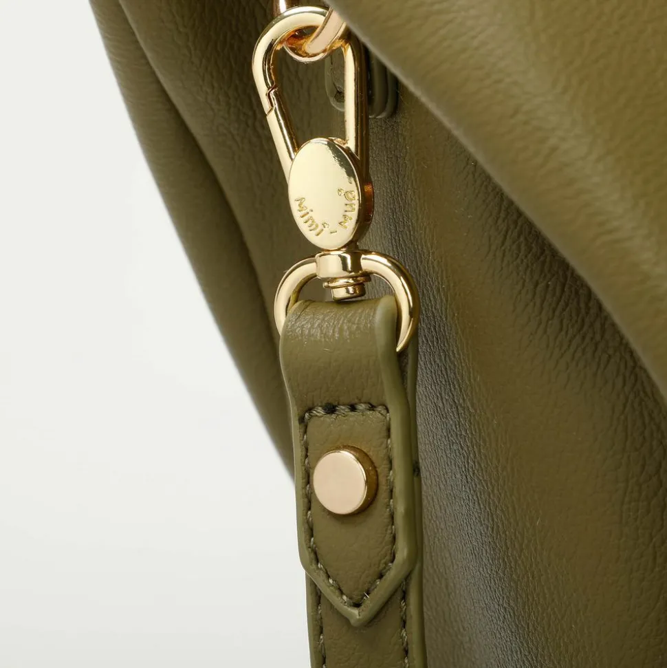Borsa a mano e tracolla Mimì-Muà Verde Oliva