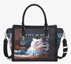 Borsa a mano e tracolla Ynot? Metro Chic 002 Vanity Cat
