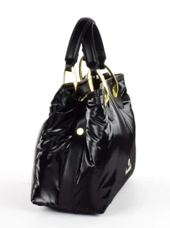 Borsa a mano piccola Braccialini Beth Puffy Nero
