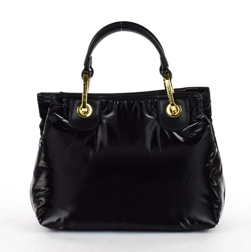 Borsa a mano piccola Braccialini Beth Puffy Nero