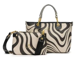 Borsa a mano piccola Braccialini Beth Print Zebra