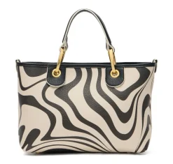 Borsa a mano piccola Braccialini Beth Print Zebra