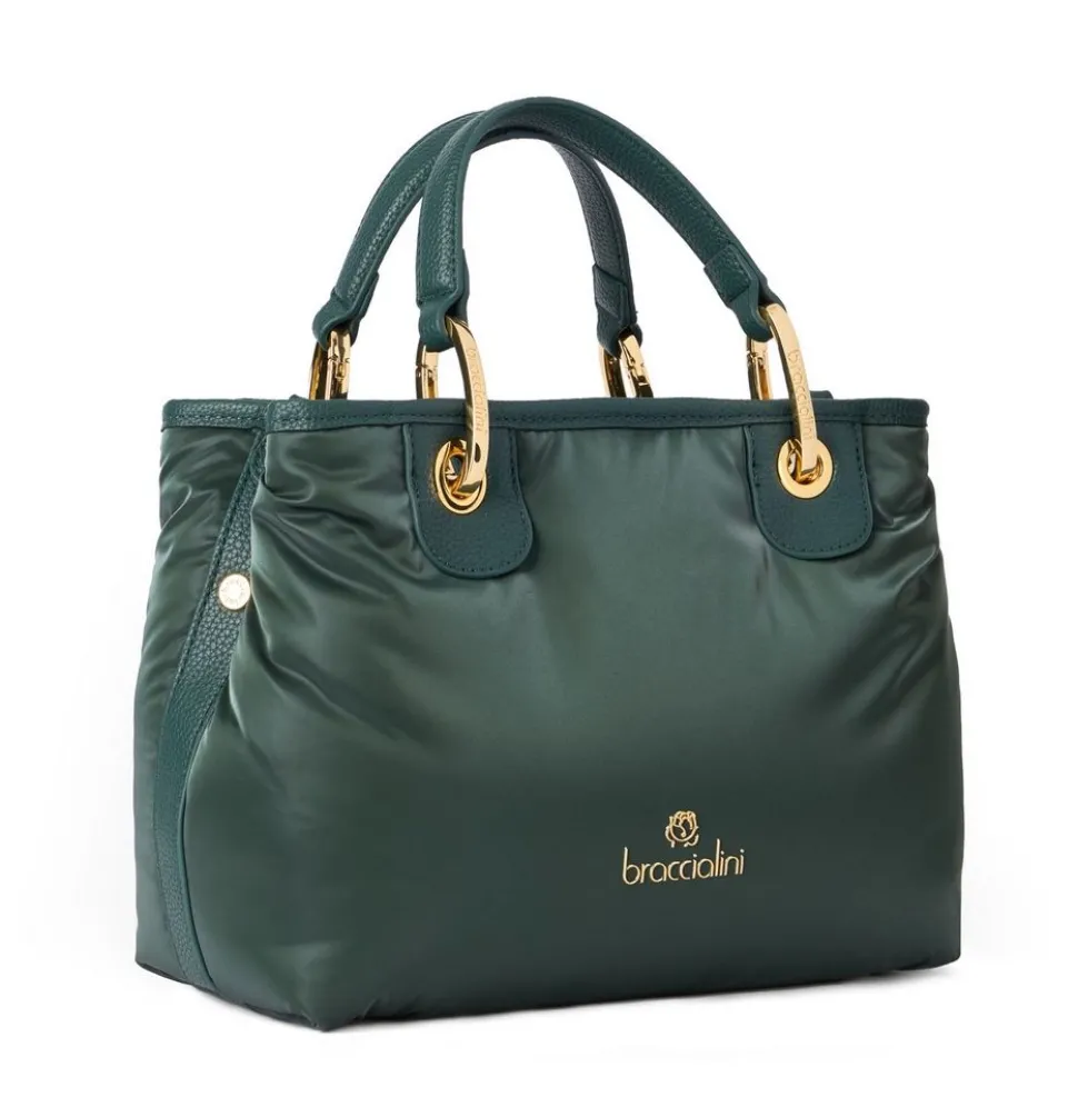 Borsa a mano piccola Braccialini Beth Puffy Verde