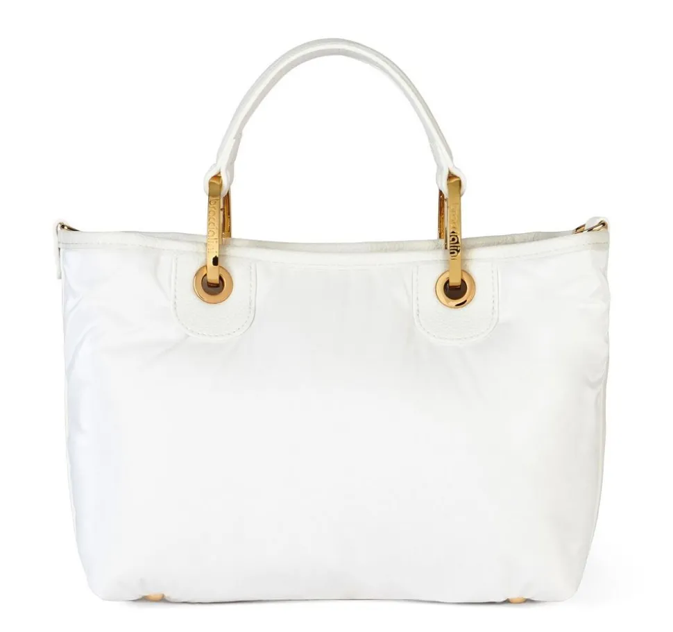 Borsa a mano piccola Braccialini Beth Puffy Bianca