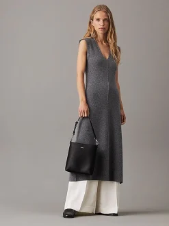 Borsa a secchiello Calvin Klein Nera