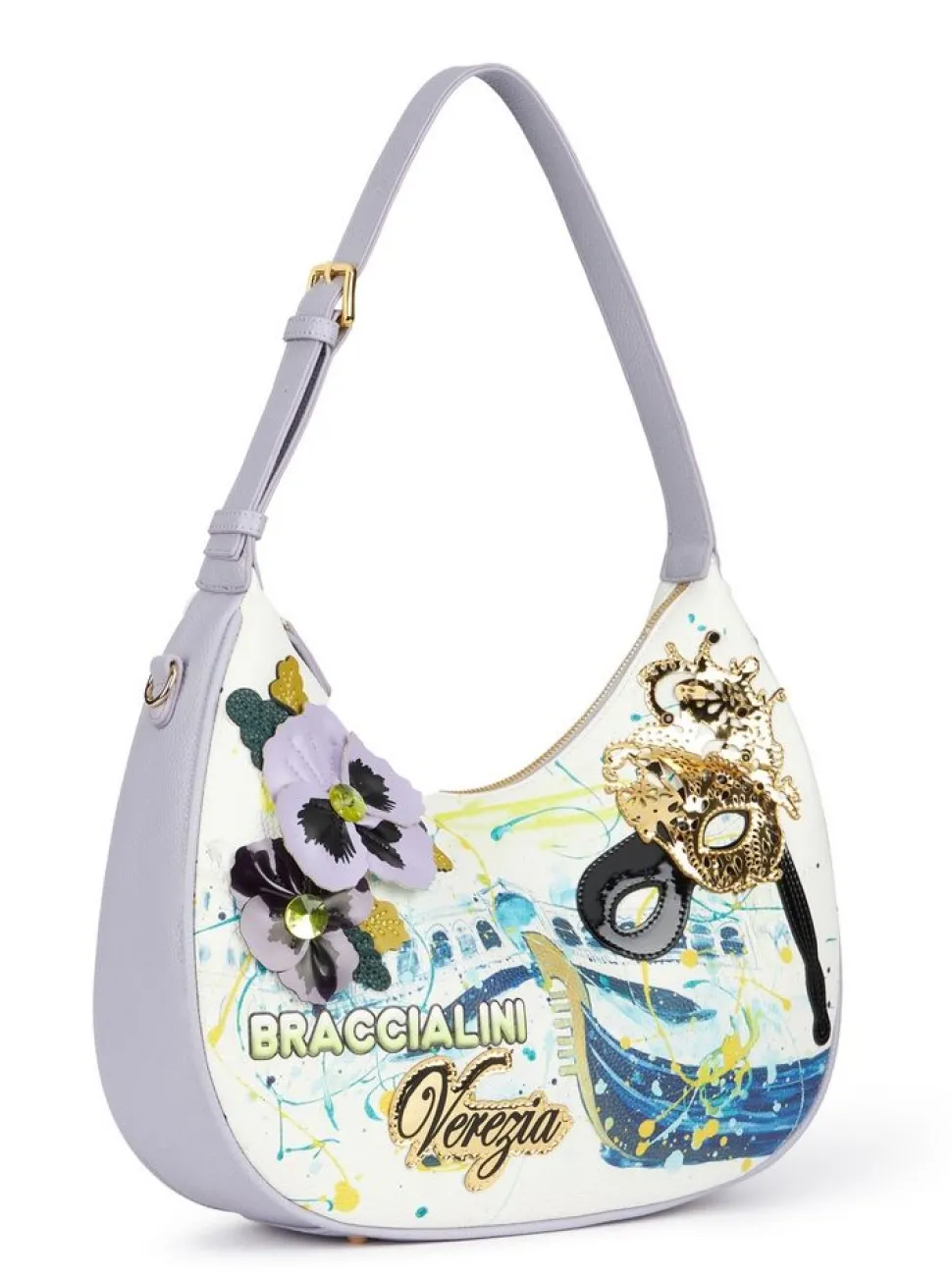 Borsa a spalla Braccialini Cartoline Venezia