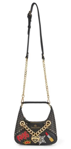 Borsa a spalla e tracolla Braccialini Rock Nera