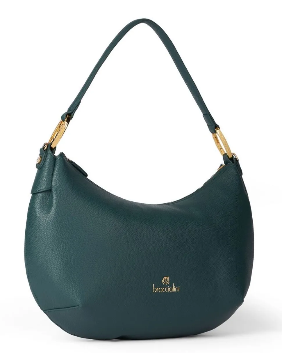 Borsa a spalla e tracolla Braccialini Beth Verde