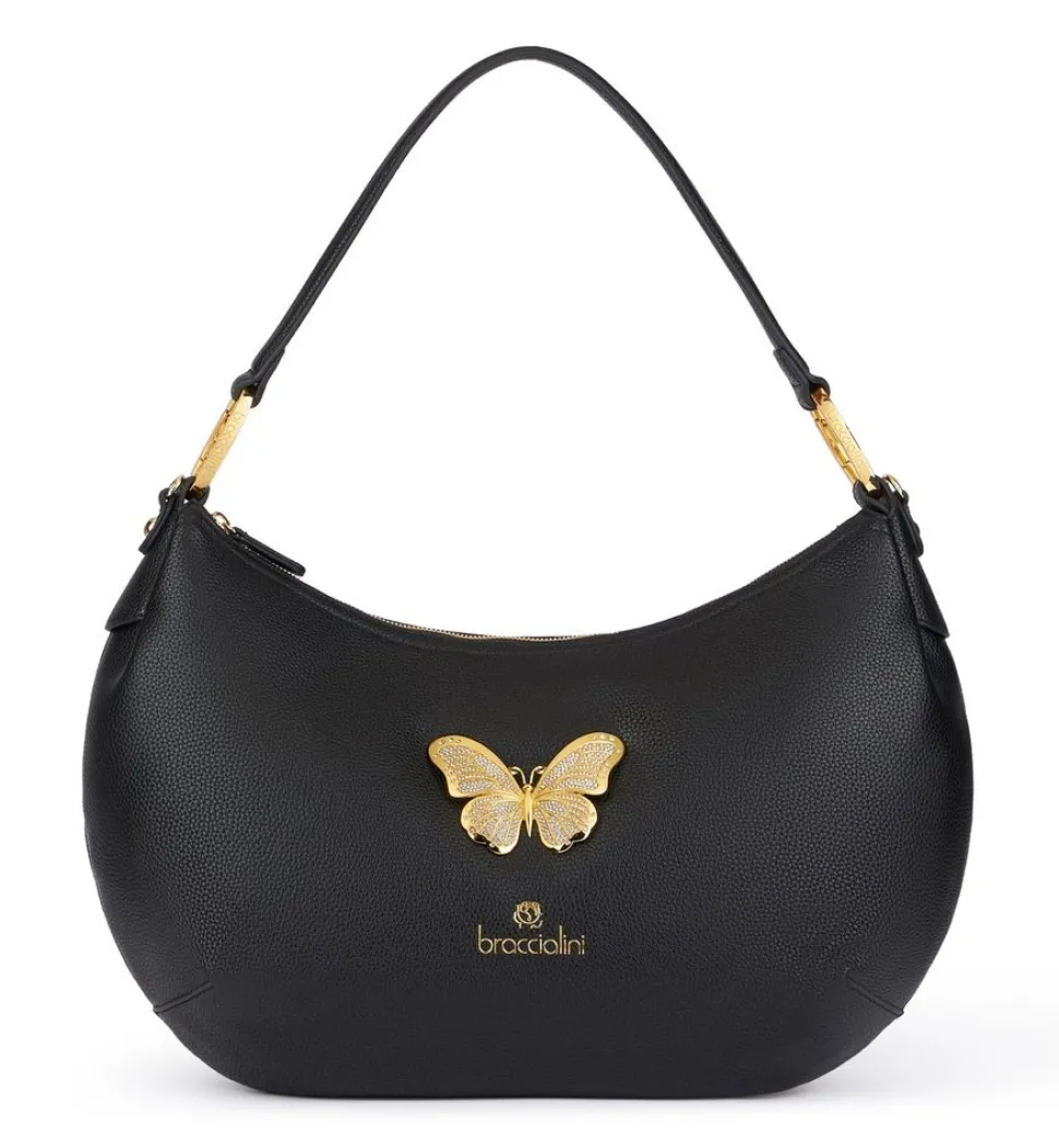 Borsa a spalla e tracolla Braccialini Beth Jewels Nera