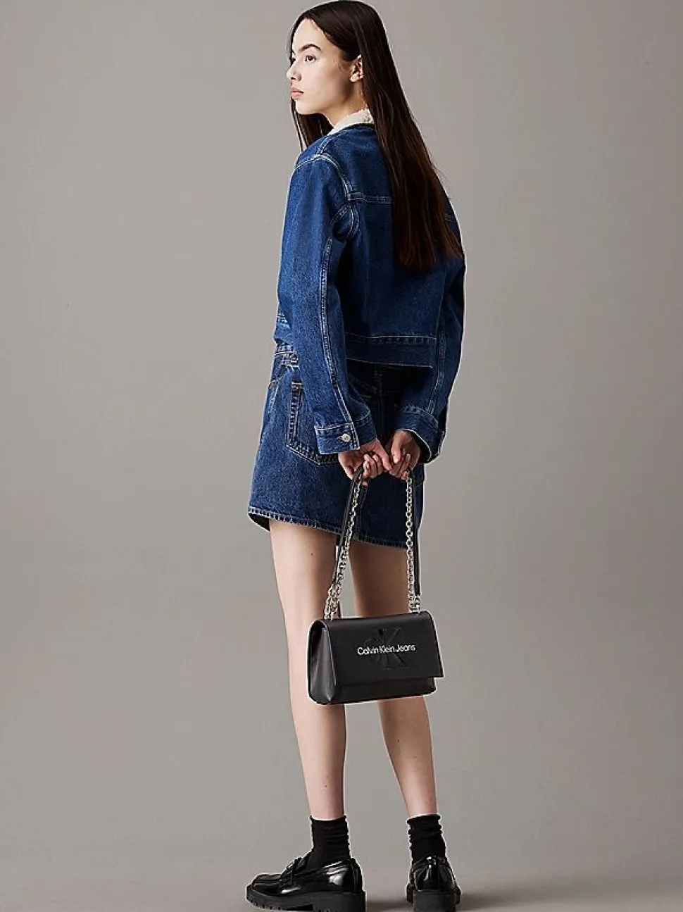 Borsa a spalla e tracolla Calvin Klein Nera