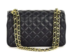 Borsa a spalla e tracolla in pelle BP25 Blu