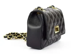 Borsa a spalla e tracolla in pelle BP26 Nero