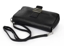 Borsa a spalla e tracolla in pelle 20091 Nera