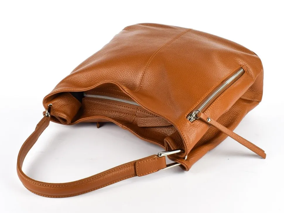Borsa a spalla in pelle 20052 Cuoio