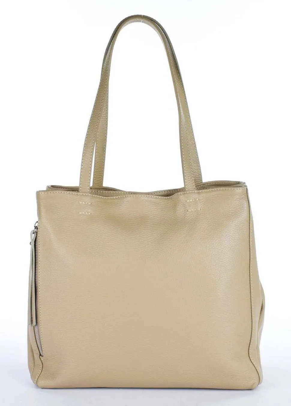 Borsa a spalla in pelle 20051 Ecru