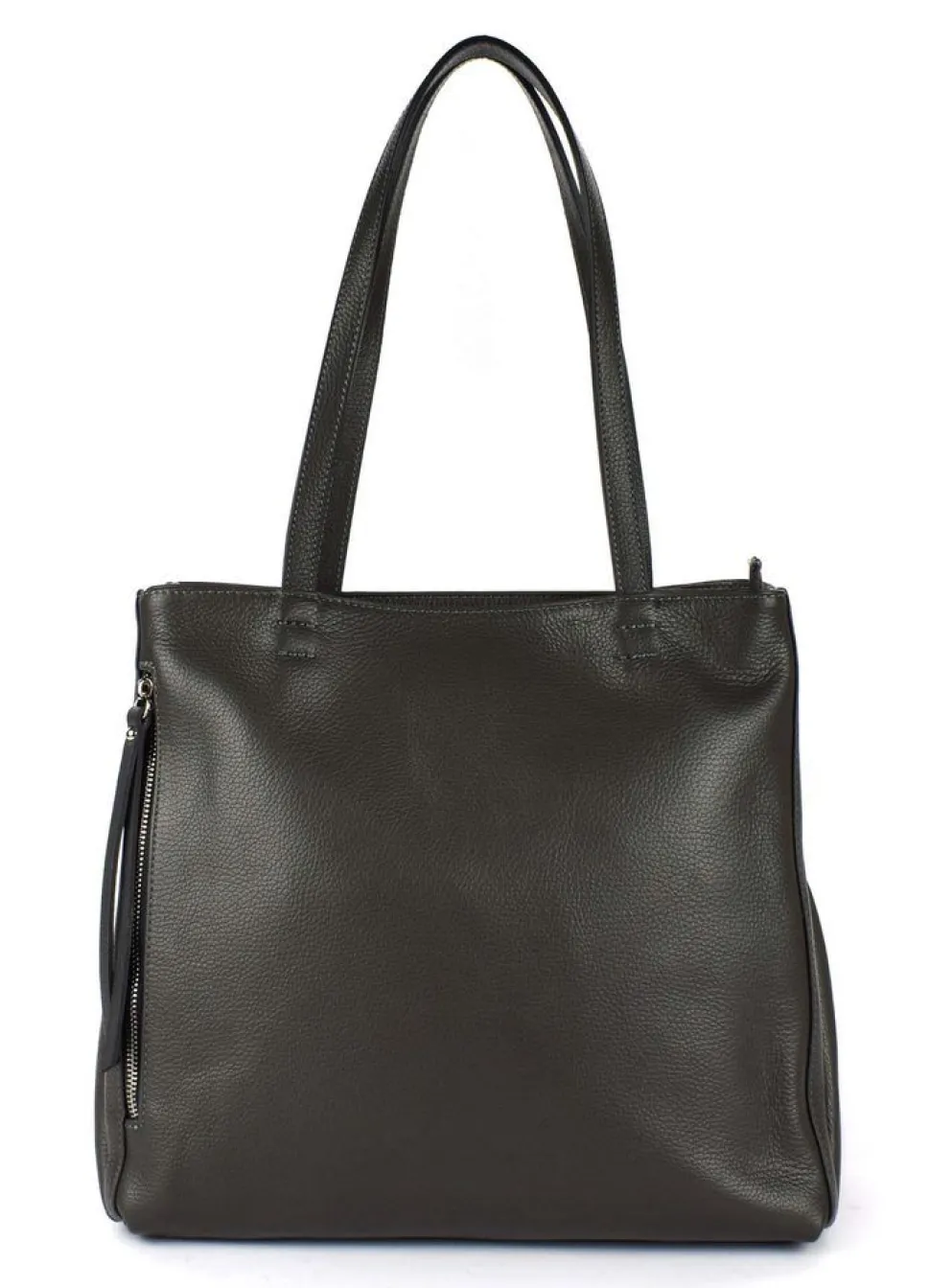 Borsa a spalla in pelle 20051 Grigio Scuro