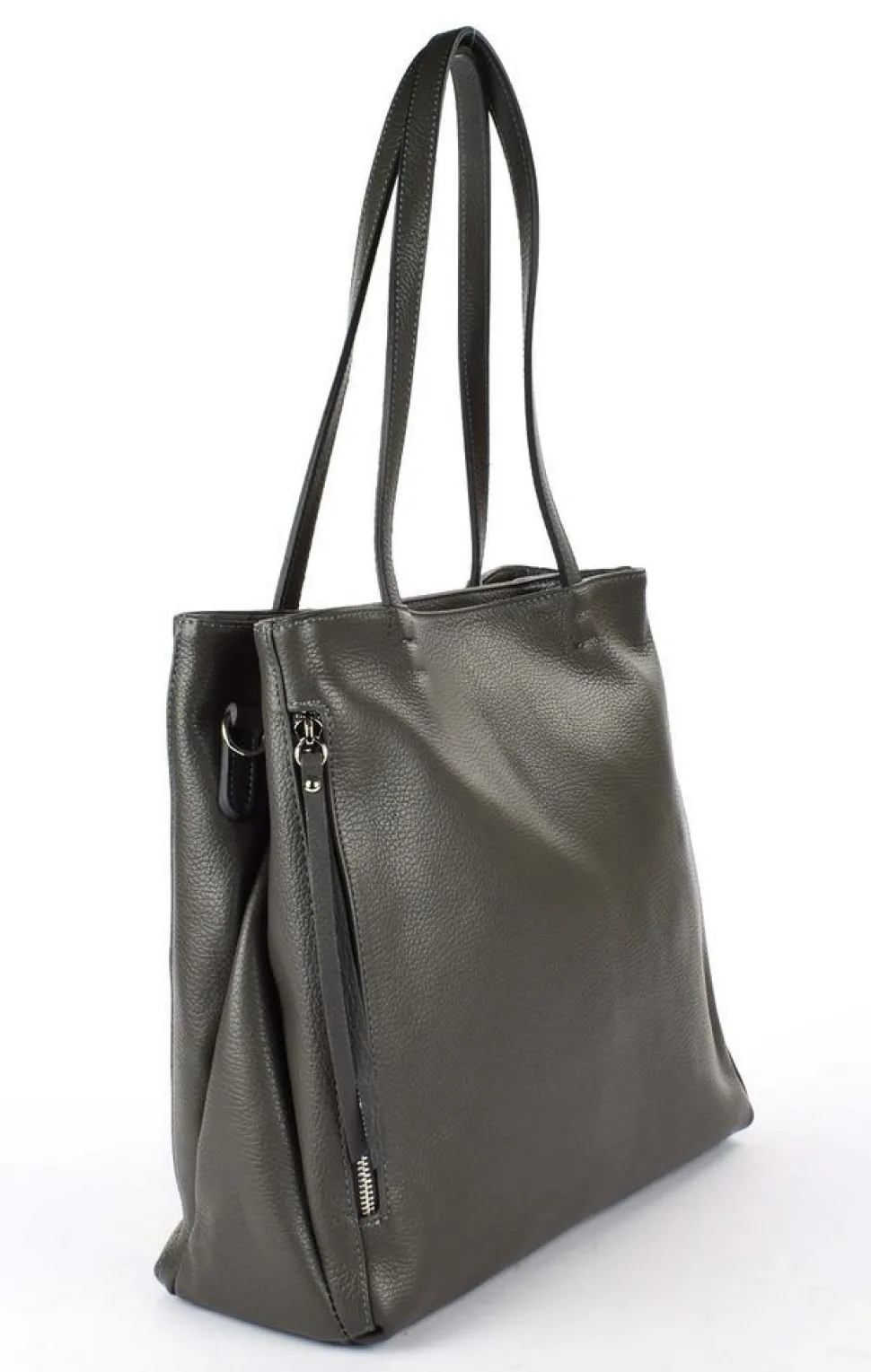 Borsa a spalla in pelle 20051 Grigio Scuro