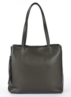 Borsa a spalla in pelle 20051 Grigio Scuro
