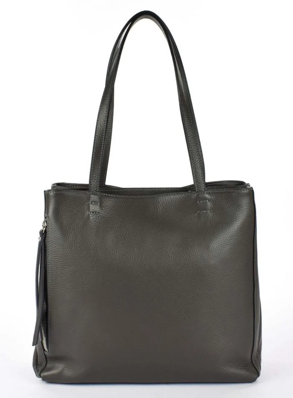 Borsa a spalla in pelle 20051 Grigio Scuro