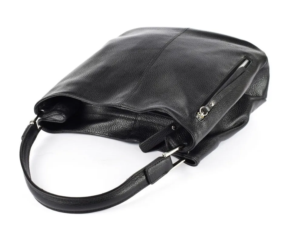 Borsa a spalla in pelle 20052 Nera