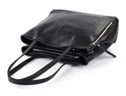 Borsa a spalla in pelle 20051 Nera