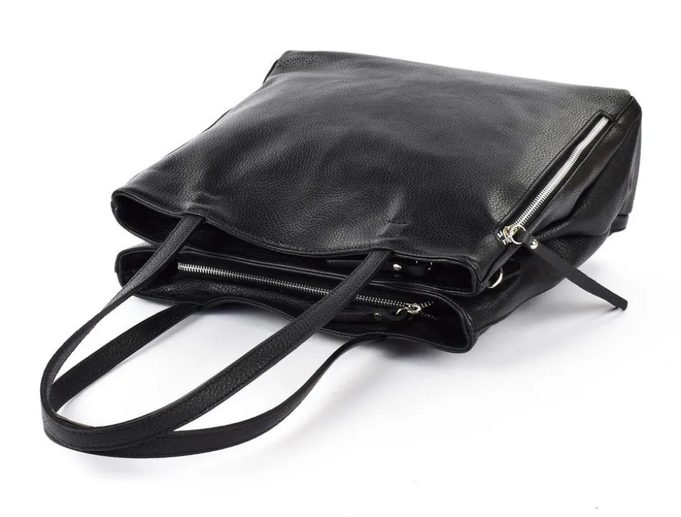Borsa a spalla in pelle 20051 Nera