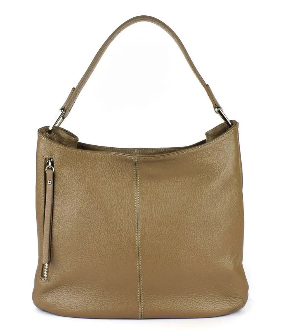 Borsa a spalla in pelle 20052 Taupe