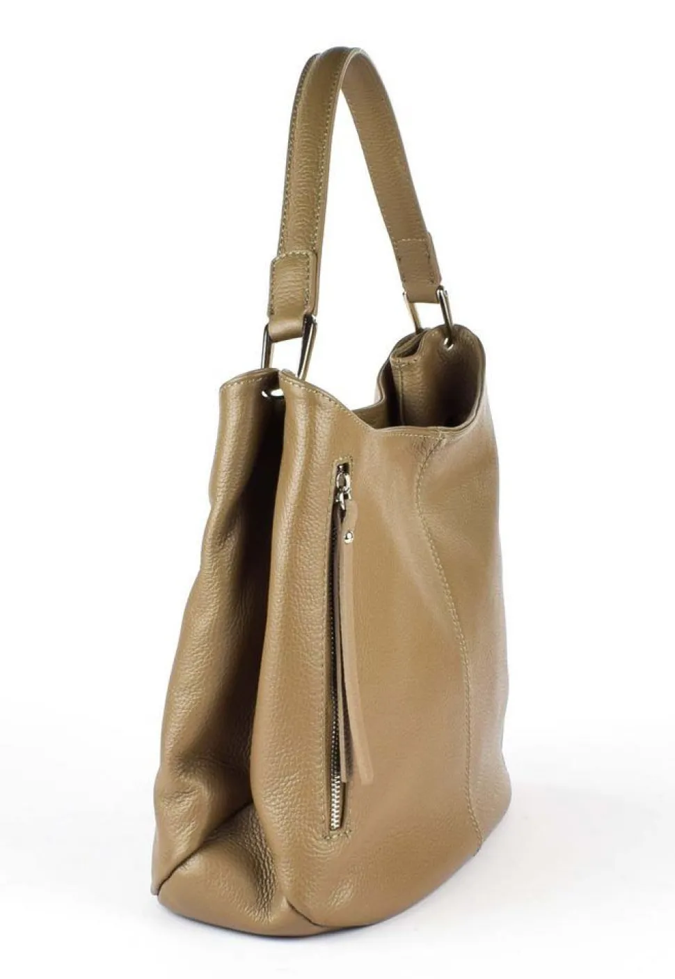 Borsa a spalla in pelle 20052 Taupe