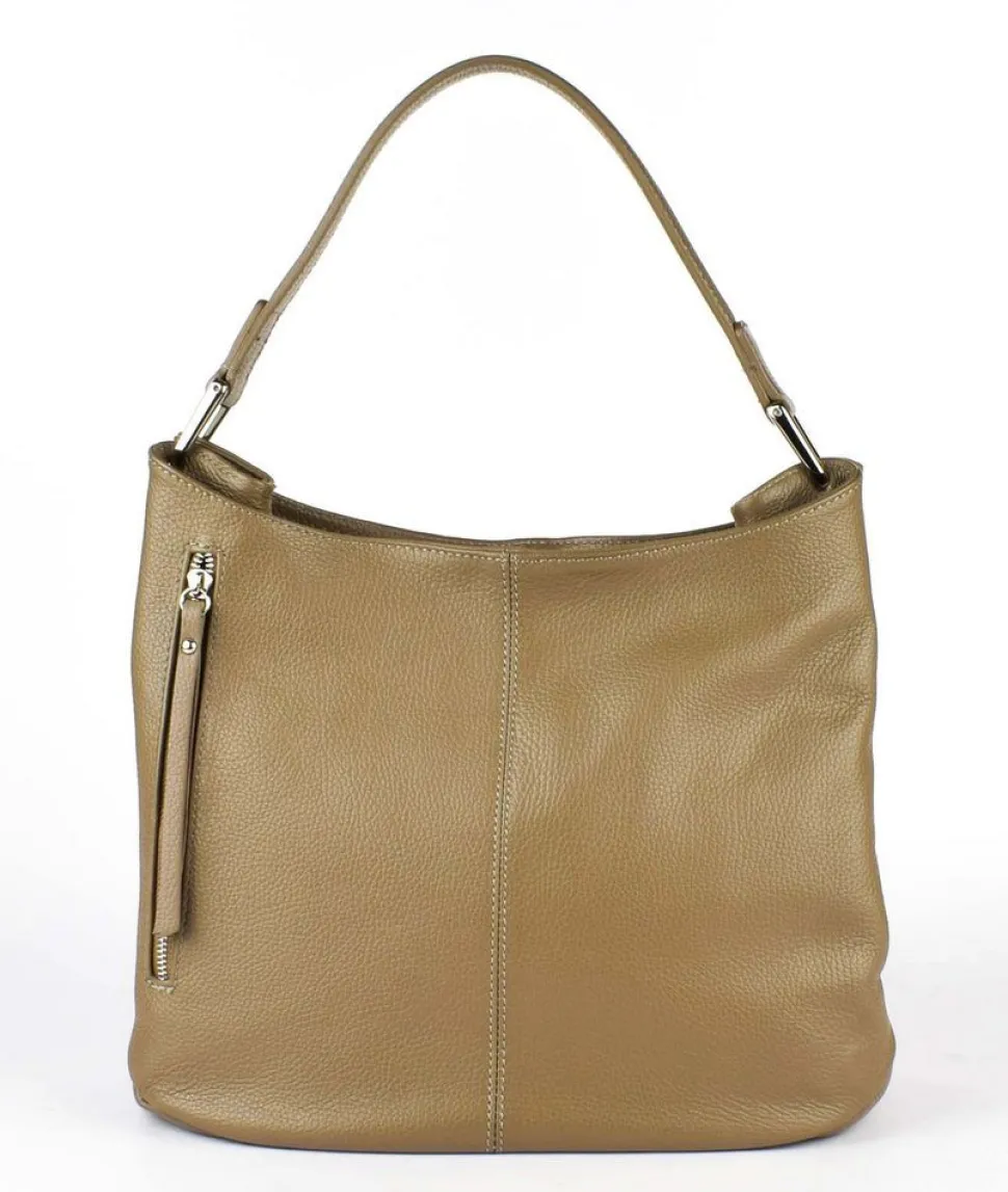 Borsa a spalla in pelle 20052 Taupe