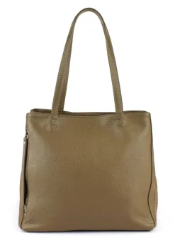 Borsa a spalla in pelle 20051 Taupe
