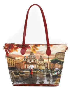 Borsa a spalla Ynot? 396 Rome Raining