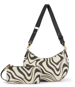Borsa a tracolla Braccialini Beth Print Zebra