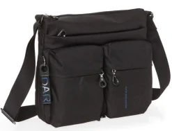 Borsa a tracolla espandibile Mandarina Duck MD20 MTX6 Nera