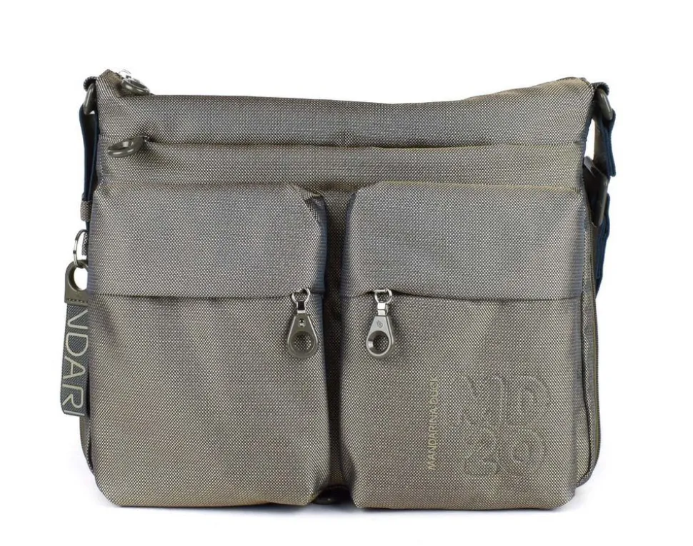 Borsa a tracolla espandibile Mandarina Duck MD20 MTX6 Sage Gray
