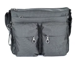 Borsa a tracolla espandibile Mandarina Duck MD20 MTX6 Grigio Steel