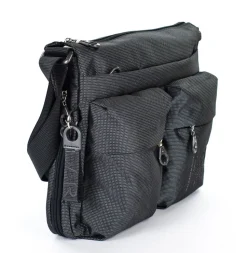 Borsa a tracolla espandibile Mandarina Duck MD20 MTX6 Grigio Steel