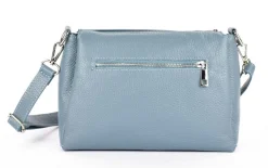 Borsa a tracolla in pelle 20103 Azzurra