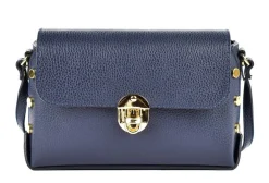 Borsa a tracolla in pelle 20001 Blu